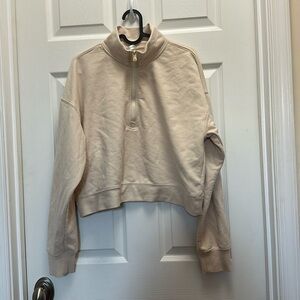 Cropped quarter zip from Fabletics. Worn once. Very cropped. Size XL